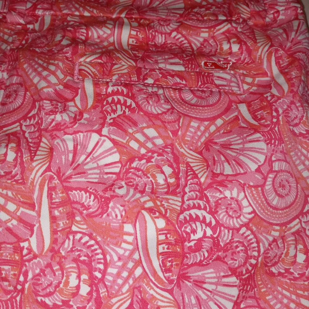VINEYARD VINES Preppy Pink & White Seashell Shorts - GIRL Size 14 - Picture 3 of 4